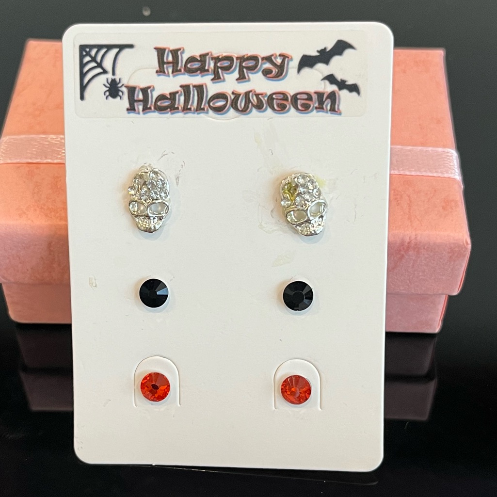 Halloween Post Earrings Skulls